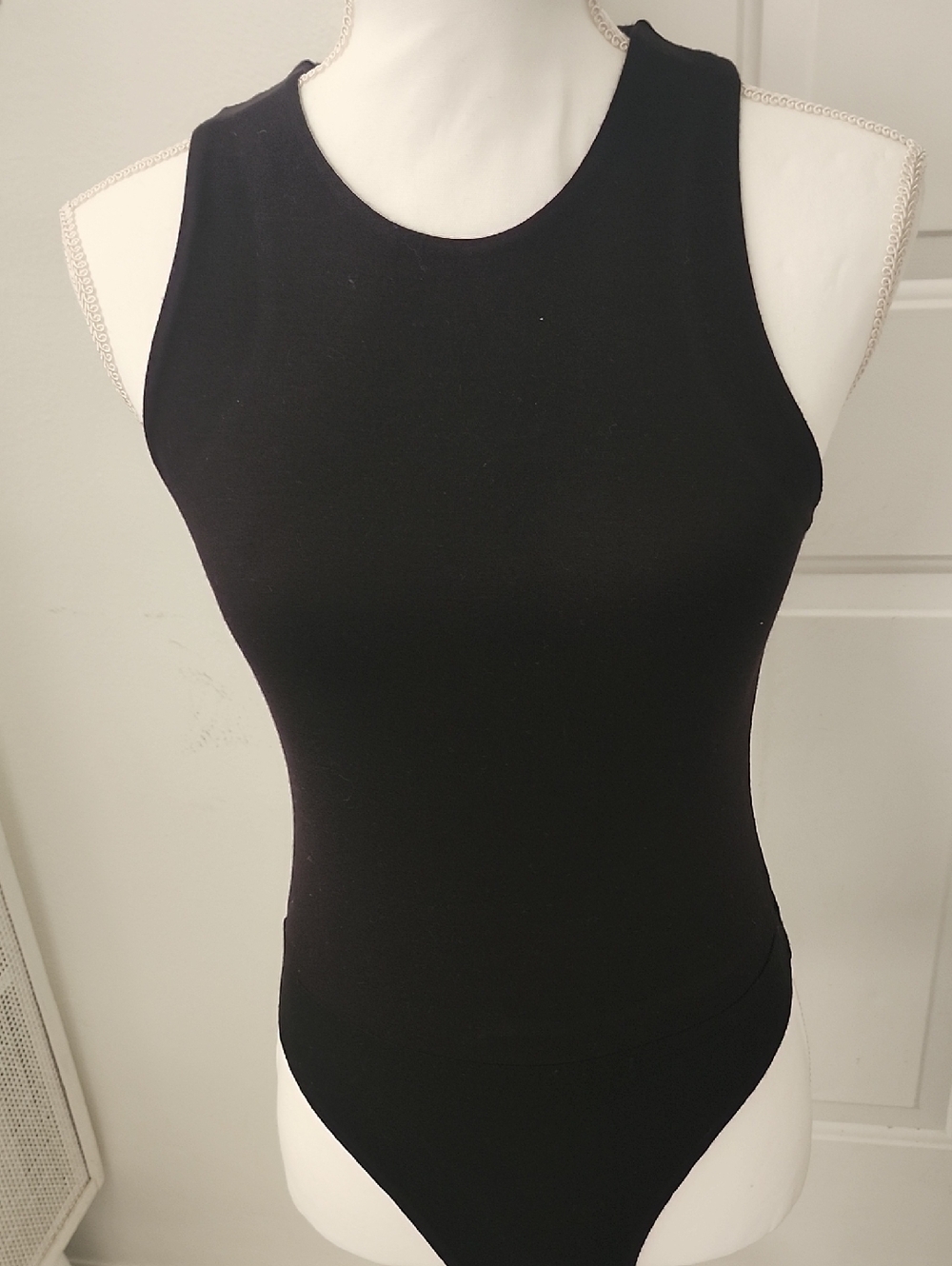 Gucci Black Sleeveless Scoop Neck Bodysuit